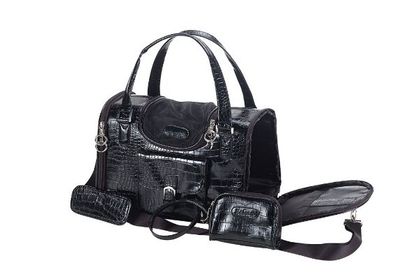 Anima faux crocodile dog carrier