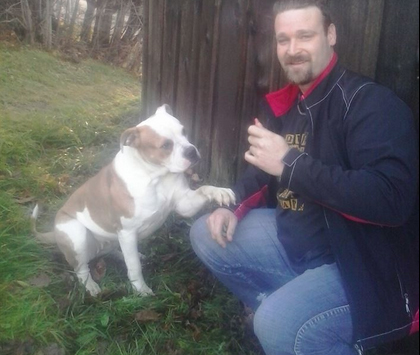 Trainer Trevor Dvernichuk with Karma. Photo Credit: Trevor Dvernichuk/Facebook